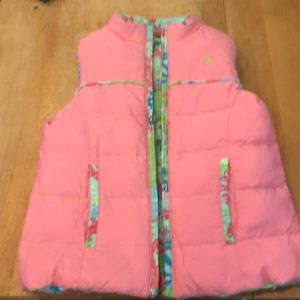 Lilly Pulitzer Reversible vest Youth 5/6
